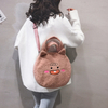 Ins cartoon plush messenger bag female cute chic student girl shoulder bag