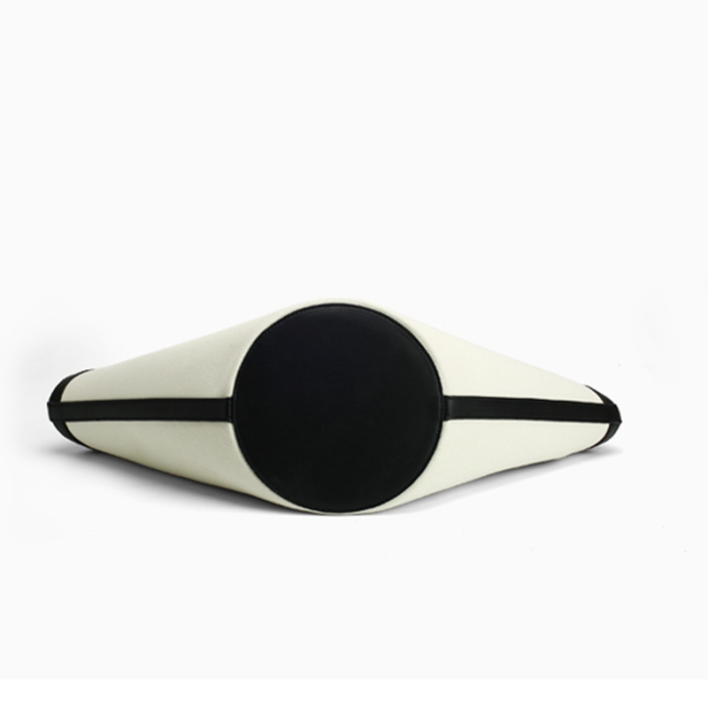 New 2019 bump color black and white atmospheric fashion large capacity canvas shoulder bag crossbody bag