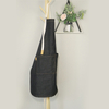Hang-neck adjustable denim canvas apron with two pockets design