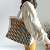 Korean version of ins style canvas female shoulder bag large capacity portable printing shopping bag