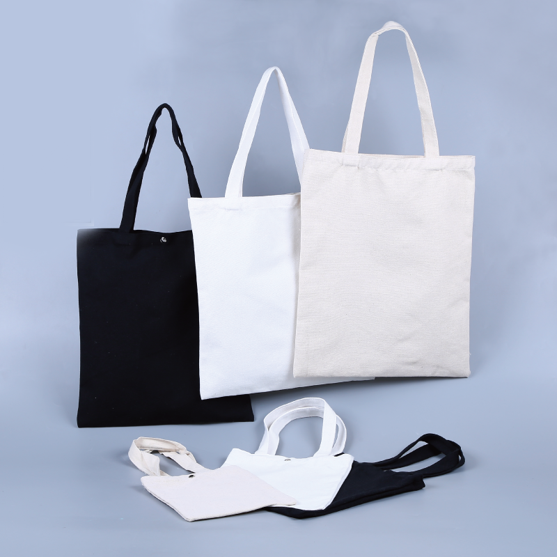 Hand-painted DIY blank solid color desinger canvas tote bag with logo custom