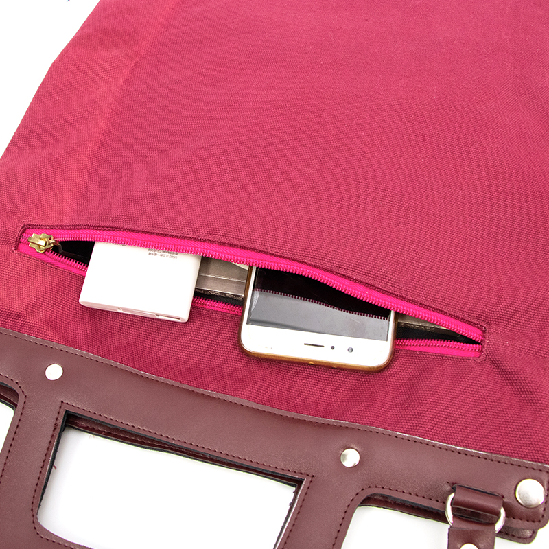 Vintage stylish think wear resistant waterproof durable large business canvas tote shoulder bag for adults