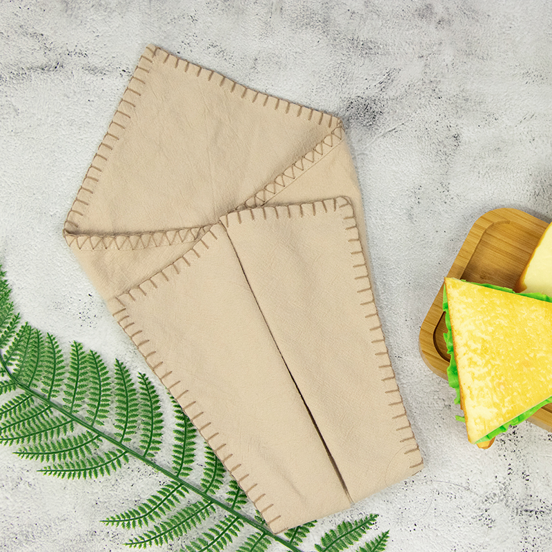 Custom printed personalized cotton linen dinner napkins from China Supplier