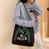 Fashion eco friendly skin friendly breathable cotton canvas tote bag outdoor portable large capacity messenger canvas bag