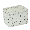 Multifunction household full printing cute fashion cotton linen fabric desktop foldable basket for sundries toys and cosmetic storage
