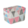 Eco Friendly Fabric Cotton Linen Cloth Kids Toy Basket Desktop Cosmetic Sundries Storage Box