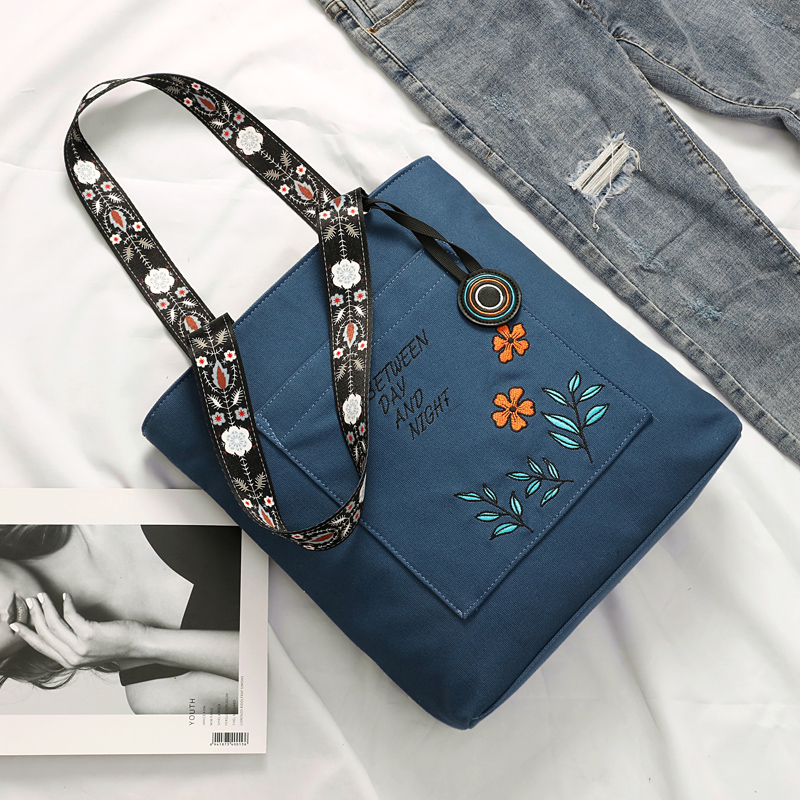 canvas embroidery bag