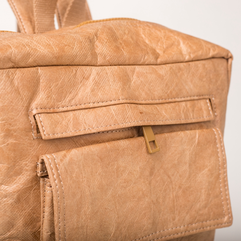 New original square waterproof thick tyvek couple shoulder bag business casual ultra light durable computer backpack