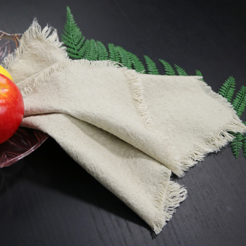 Soft skin-friendly and comfortable washed cotton linen dinner napkins