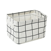 Eco Friendly Fabric Cotton Linen Cloth Kids Toy Basket Desktop Cosmetic Sundries Storage Box