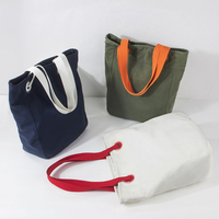 Fashion new style thick 12oz polyester cotton canvas tote shopping bag for wholesale