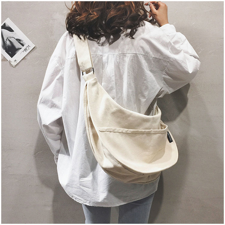 2019 new Japanese style retro personality large capacity canvas bag