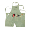 Long and short two use apron hair salon hairdresser apron retro denim cafe waiter light green apron