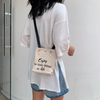 New style fashion Korean version letter printing small ins messenger bag 