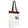 New Arrival Original Design Lady Handbag White Canvas Tote Bag with Card Case