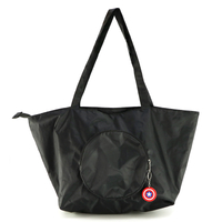 Waterproof oxford cloth light and breathable large capacity simple and practical black tote shoulder bag