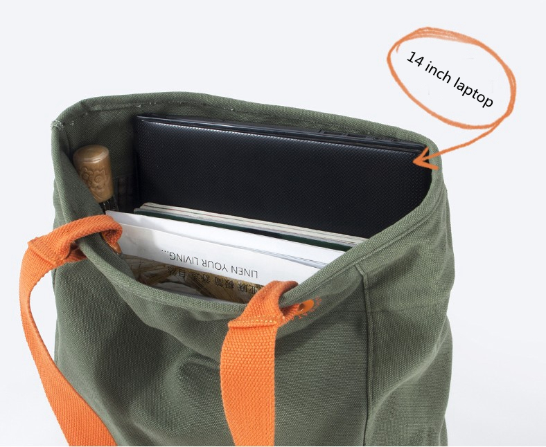 Fashion new style thick 12oz polyester cotton canvas tote shopping bag for wholesale