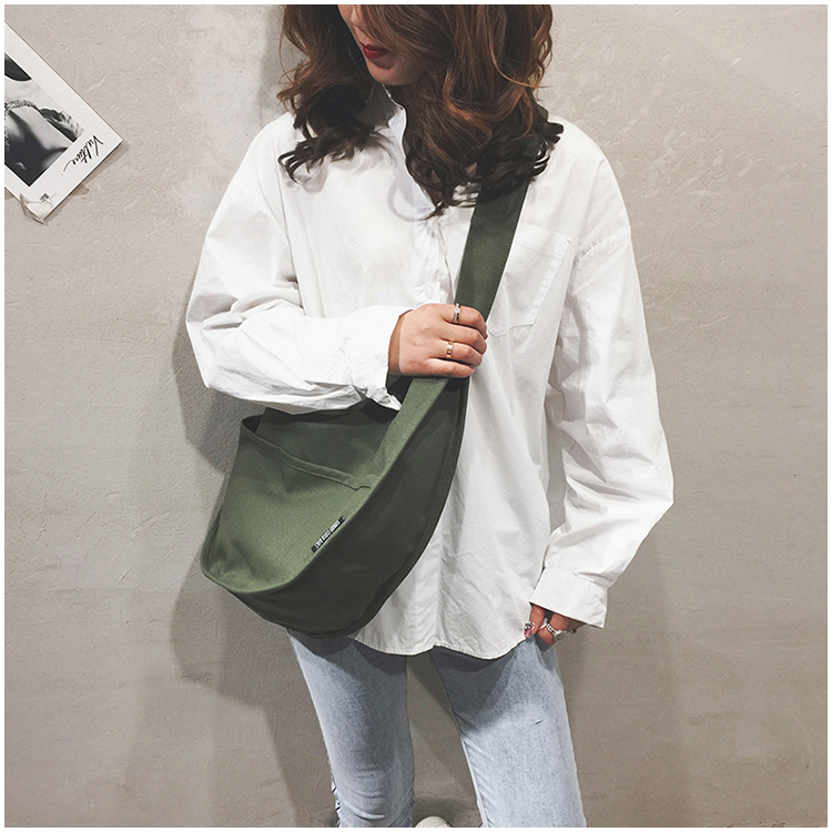 2019 new Japanese style retro personality large capacity canvas bag