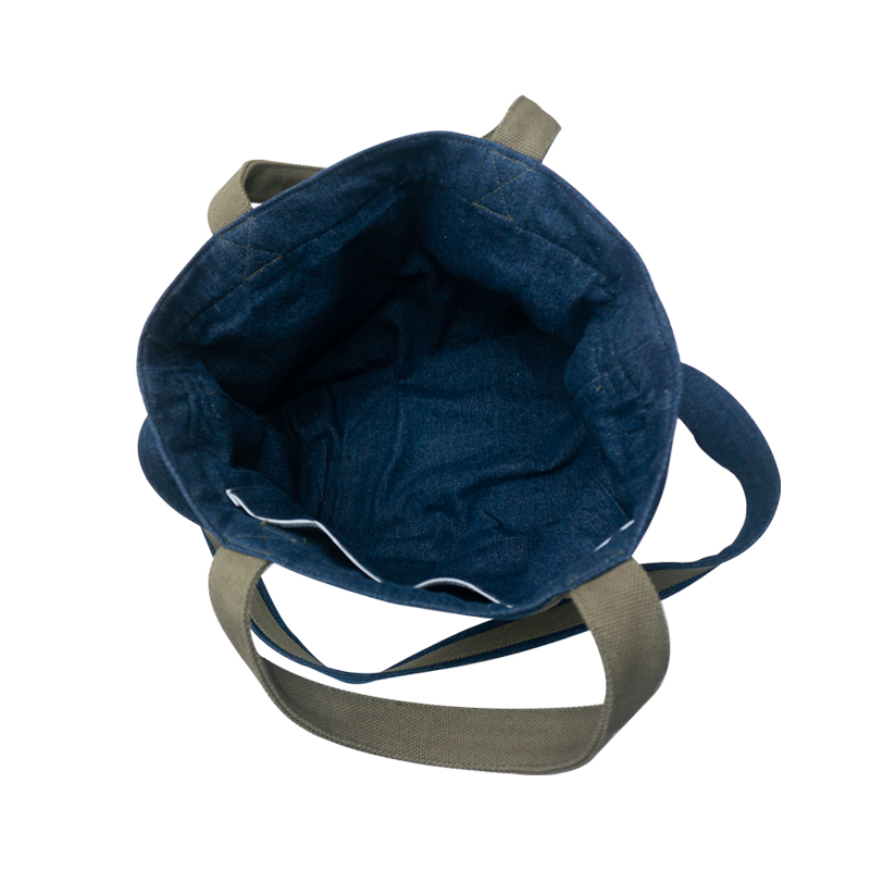 Thick strong and durable 16oz polyester cotton canvas tote bag with long strap for women and men