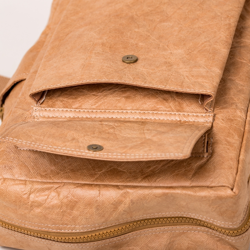 New original square waterproof thick tyvek couple shoulder bag business casual ultra light durable computer backpack