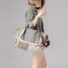 Retro portable fashion large capacity waxed canvas diagonal bag women's shoulder travel bag