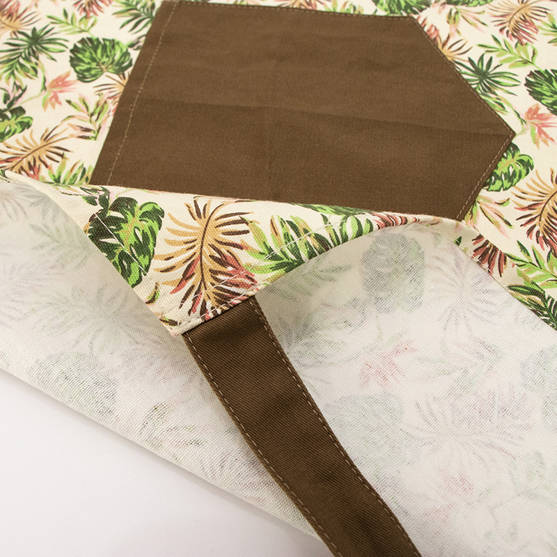 Fashion printing polyester cotton couple apron for kitchen cooking