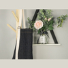 Hang-neck adjustable denim canvas apron with two pockets design