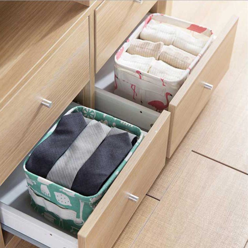 Multi-use home office Decorative Cotton storage desktop organizer basket