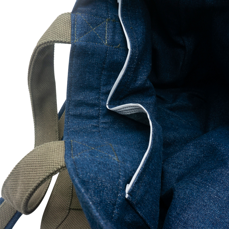 Thick strong and durable 16oz polyester cotton canvas tote bag with long strap for women and men