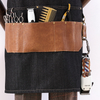 Leather denim canvas stitching material fashion wearable and durable work apron