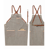 Barista canvas apron barber restaurant tea shop florist custom logo overalls apron