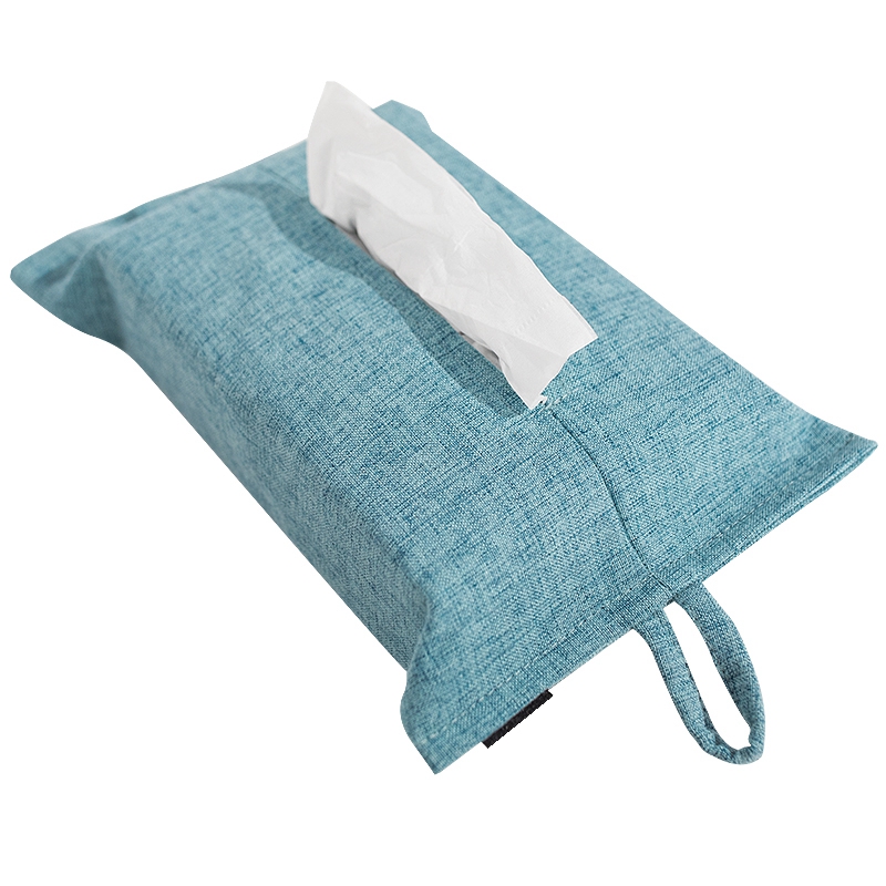 Customized logo printed top grade creative different patterns linen tissue box for sale