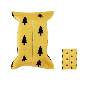 Top grade wholesale new different patterns durable linen tissue box with various uses