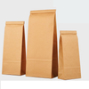 Multifunctional Kraft Paper Bag Ziplock Bag Tea Delivery Convenient Transparent Bag