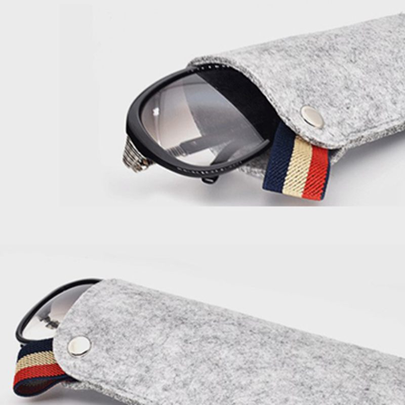 Portable Fashion Felt Glasses Bag Large Sunglasses Sunglasses Simple Glasses Storage Box