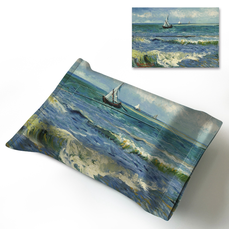 Creative cotton custom logo printed durable linen tissue paper box wholesale