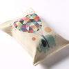 High-end different patterns customized durable linen tissue box with private label