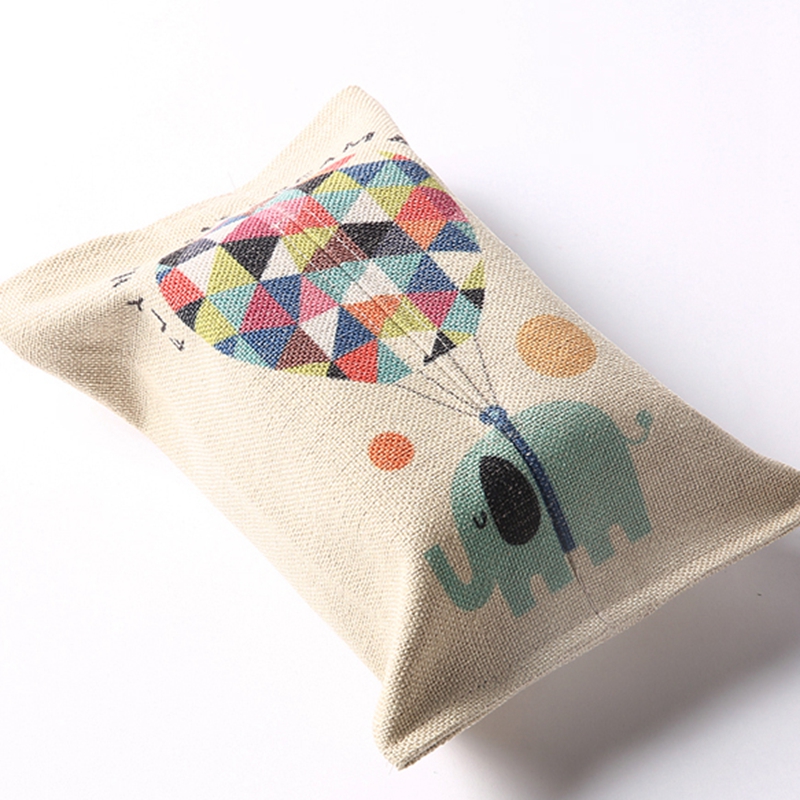 High-end different patterns customized durable linen tissue box with private label