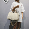 Ins large capacity casual canvas bag multi-pocket practical shoulder bag