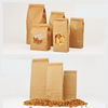 Multifunctional Kraft Paper Bag Ziplock Bag Tea Delivery Convenient Transparent Bag