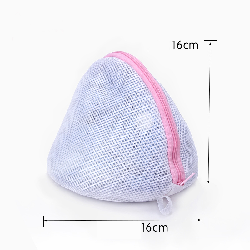 Round mesh washing bags folding mesh laundry bag with zipping for clothes