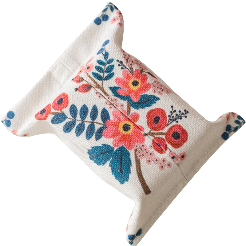 Wholesale luxury fancy durable linen tissue paper box for hotel home decoration