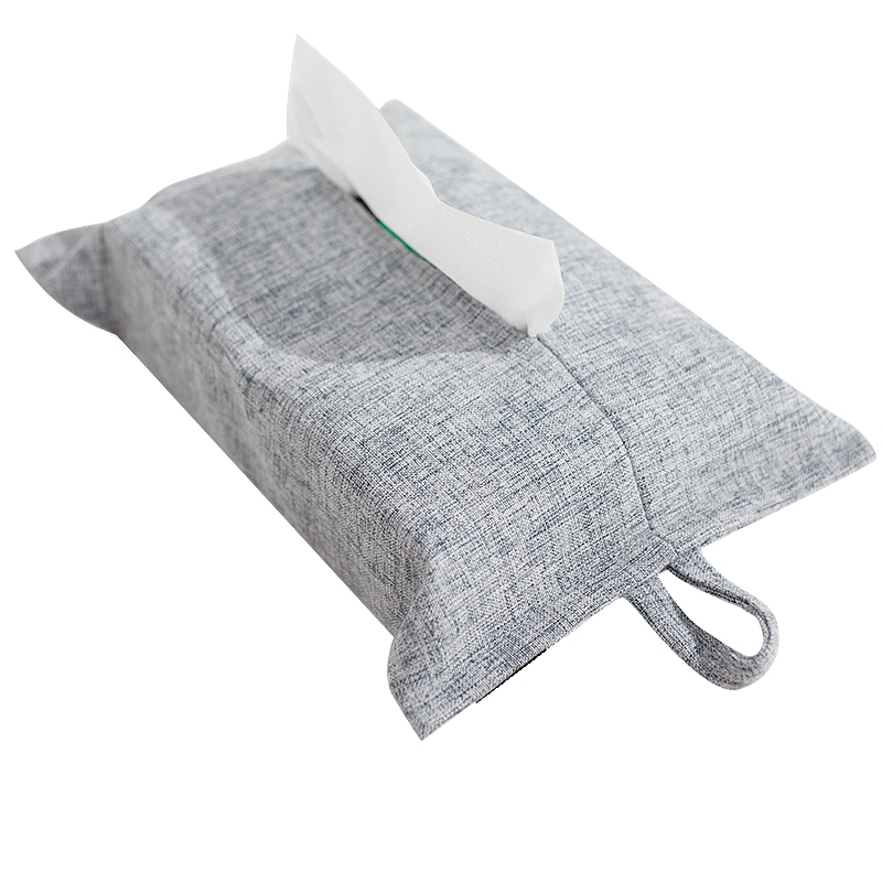 Customized logo printed top grade creative different patterns linen tissue box for sale