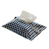 High-end cute pattern design eco-friendly durable stylish linen tissue box wholesale