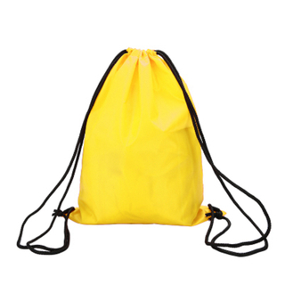 Custom logo sports waterproof drawstring polyester backpack bag