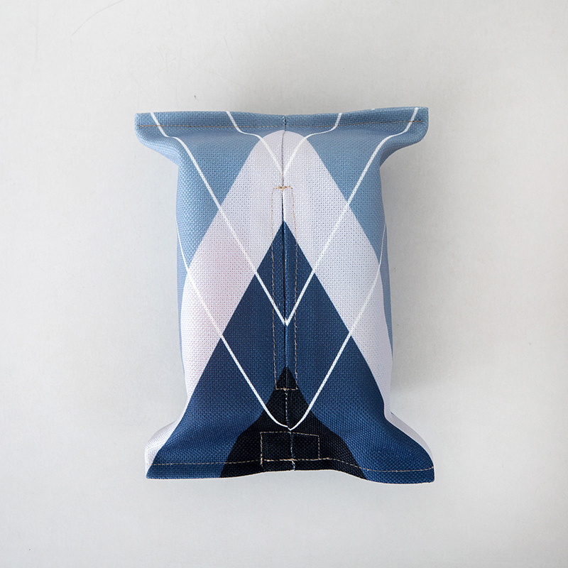 Wholesale high quality durable portable linen tissue box with customized logo