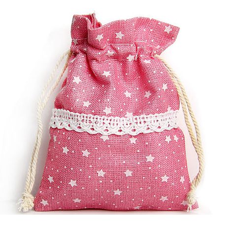 Exquisite Vintage Cotton And Linen Small Cloth Bag Drawstring Pocket Jewelry Gift Bag