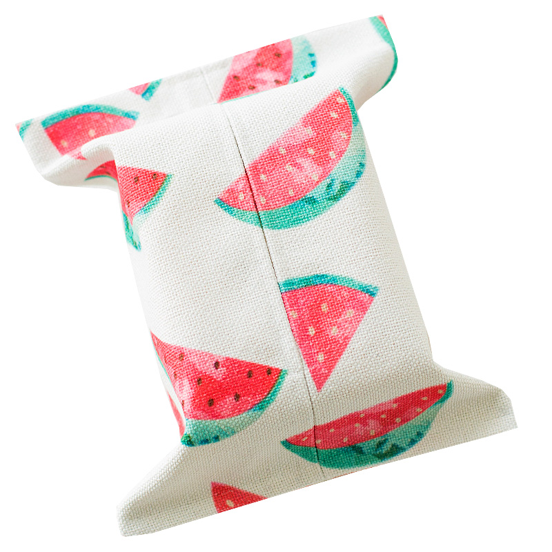 Good quality small logo printed cute folding linen tissue paper box wholesale