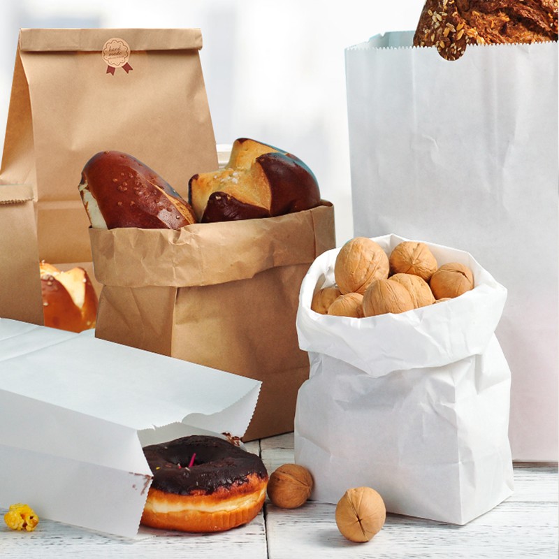 High Quality Food Oilproof Takeout Bag Custom Thickened Disposable Packaging Bag