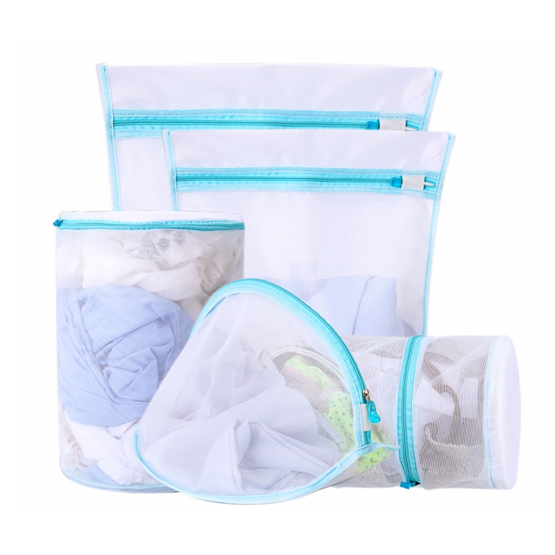 Polyester nylon washing bag net bra socks underwear large and medium washing mesh laundry bag
